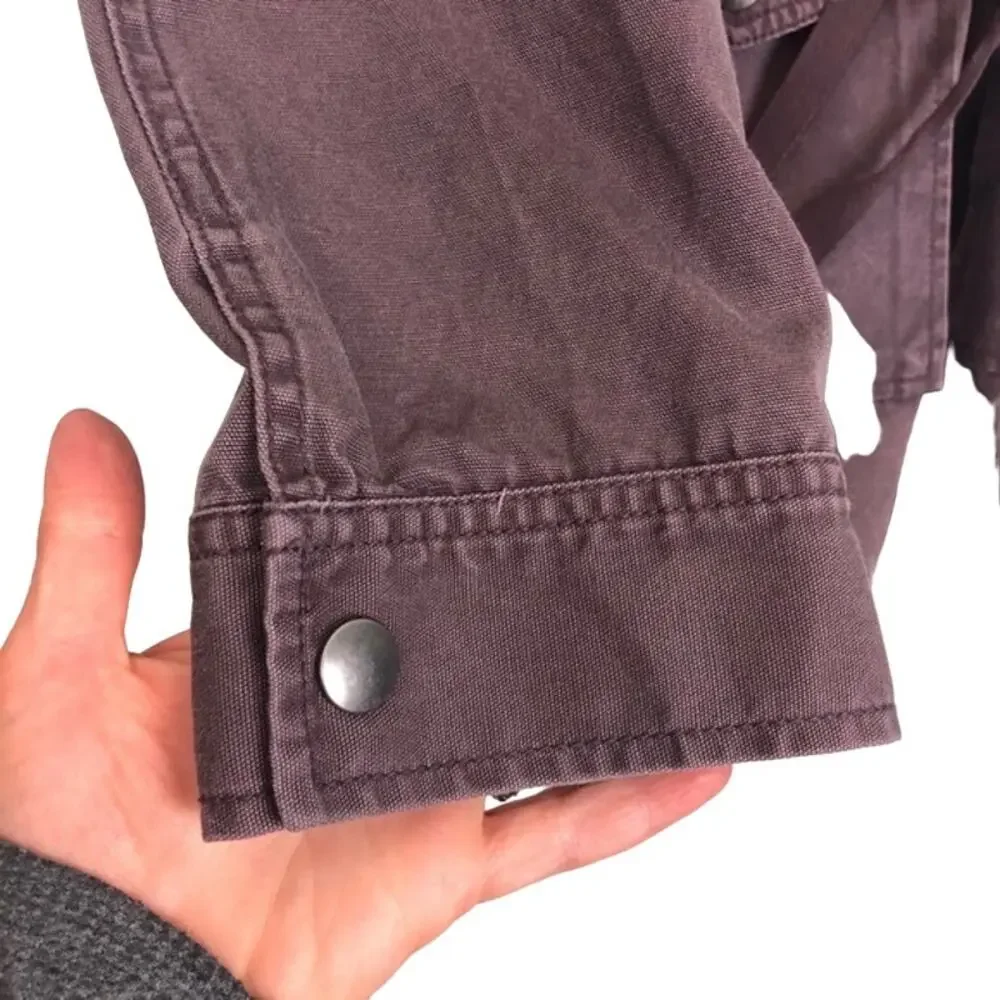 Nordstrom's bp Muted Maroon Hooded Field Utility Cargo Jacket Size Small - Picture 13 of 16
